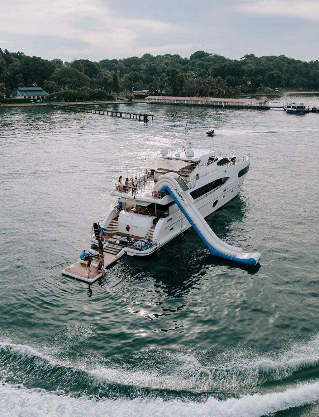 Silver and golden anniversary milestone celebration on a Yacht Maison yacht in Singapore