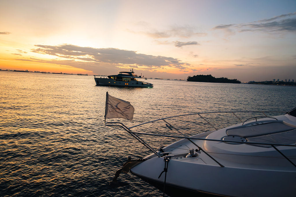 Sunset cruise yacht birthday party in Singapore