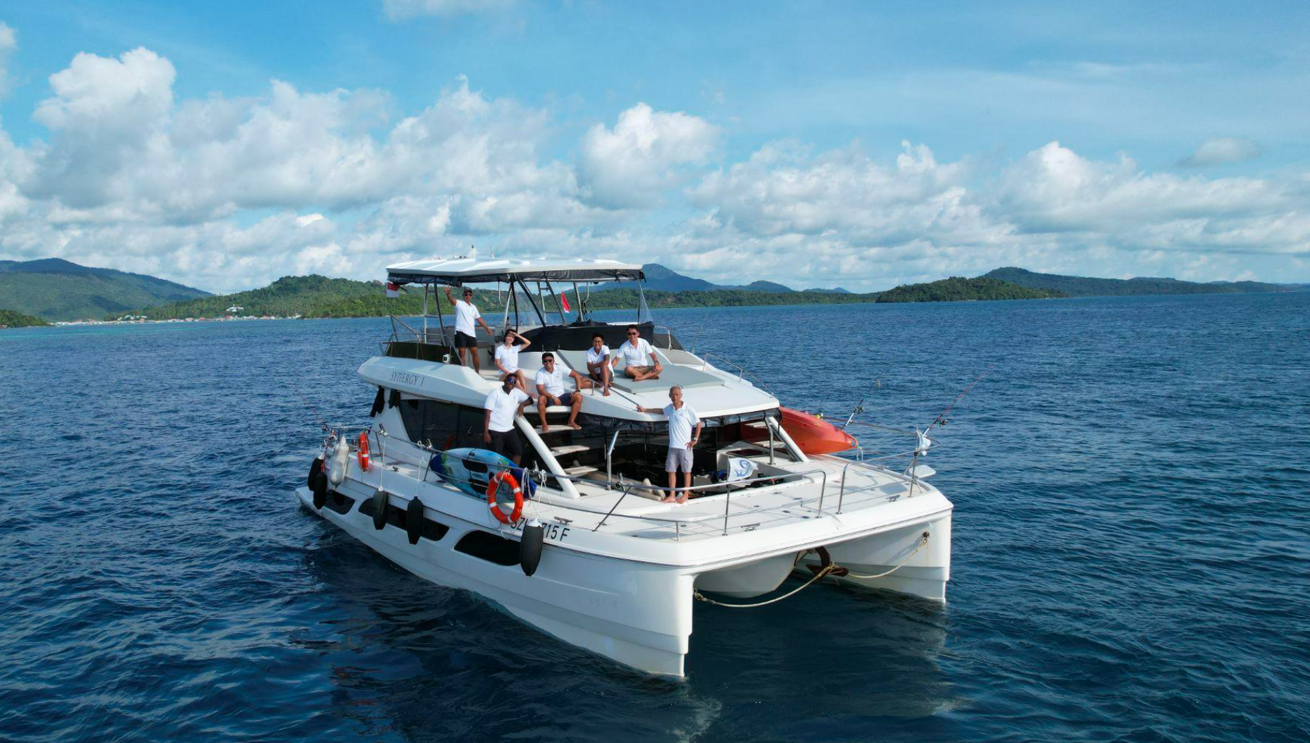 Synergy 1 Aquila 48 Catamaran fishing yacht in Singapore